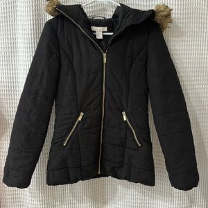 2/$15 Women’s H&M Warm Black Coat - size 6